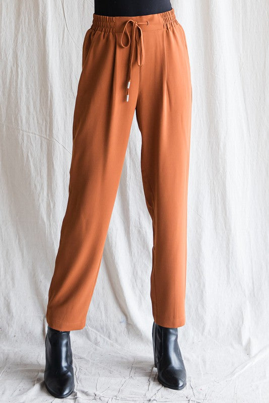 Burnt Orange Wide Leg Pant - WOMEN Pants