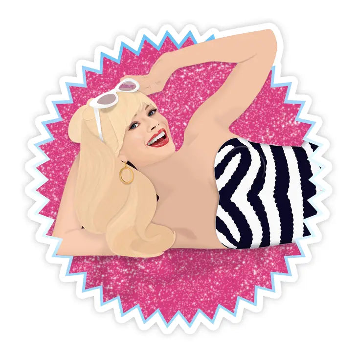 Barbie Movie Margot Robbie Barbie Vinyl Sticker In Pursuit Mobile Boutique Apparel Accessories Gifts Saint John New Brunswick