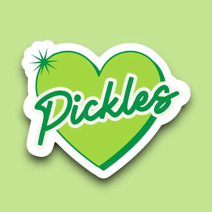 "Pickles" Heart Vinyl Sticker