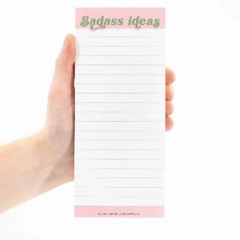 Badass Ideas Shopping List Magnetic Notepad