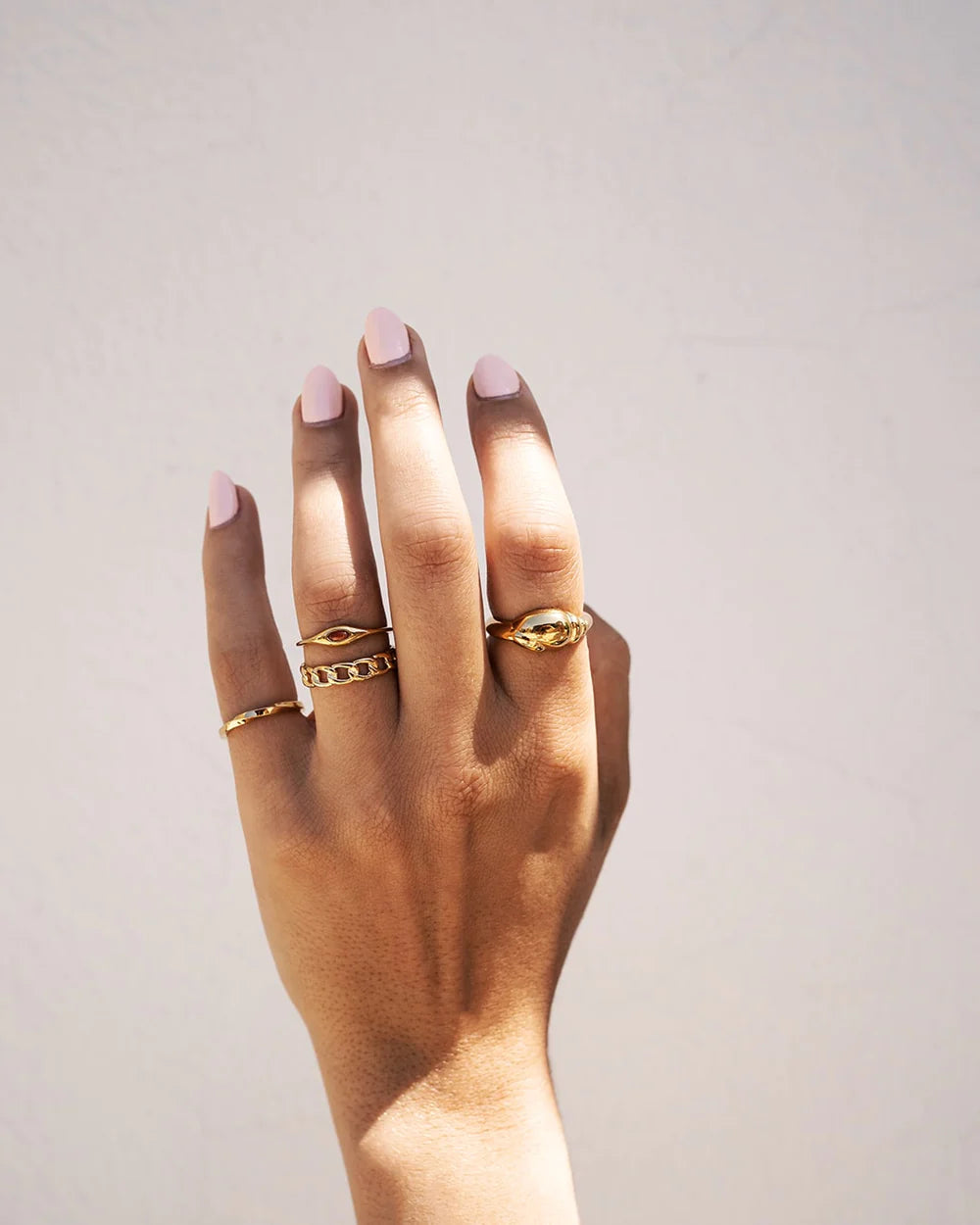 SHANE | GOLD VERMEIL LINK CHAIN RING