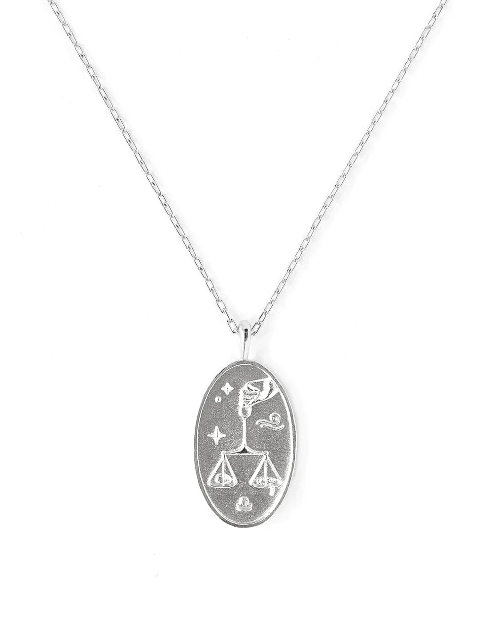 LIBRA | SILVER ZODIAC NECKLACE