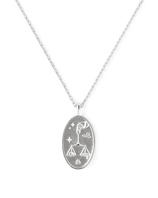 LIBRA | SILVER ZODIAC NECKLACE