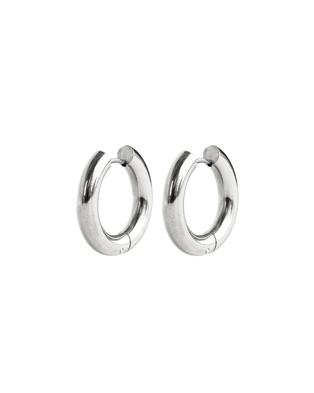 HUGO | SILVER CHUNKY HOOP EARRINGS