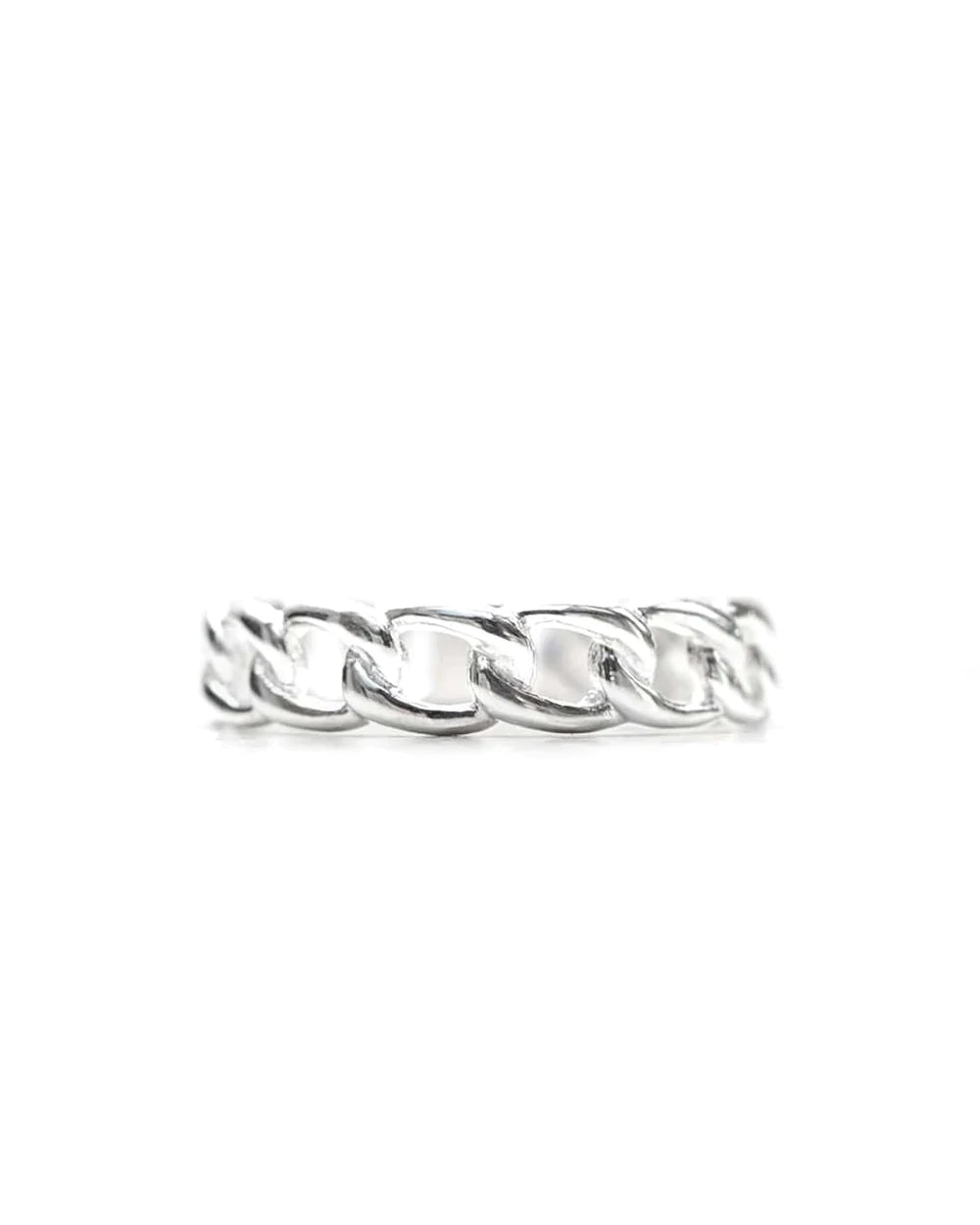 SHANE | STERLING SILVER LINK CHAIN RING