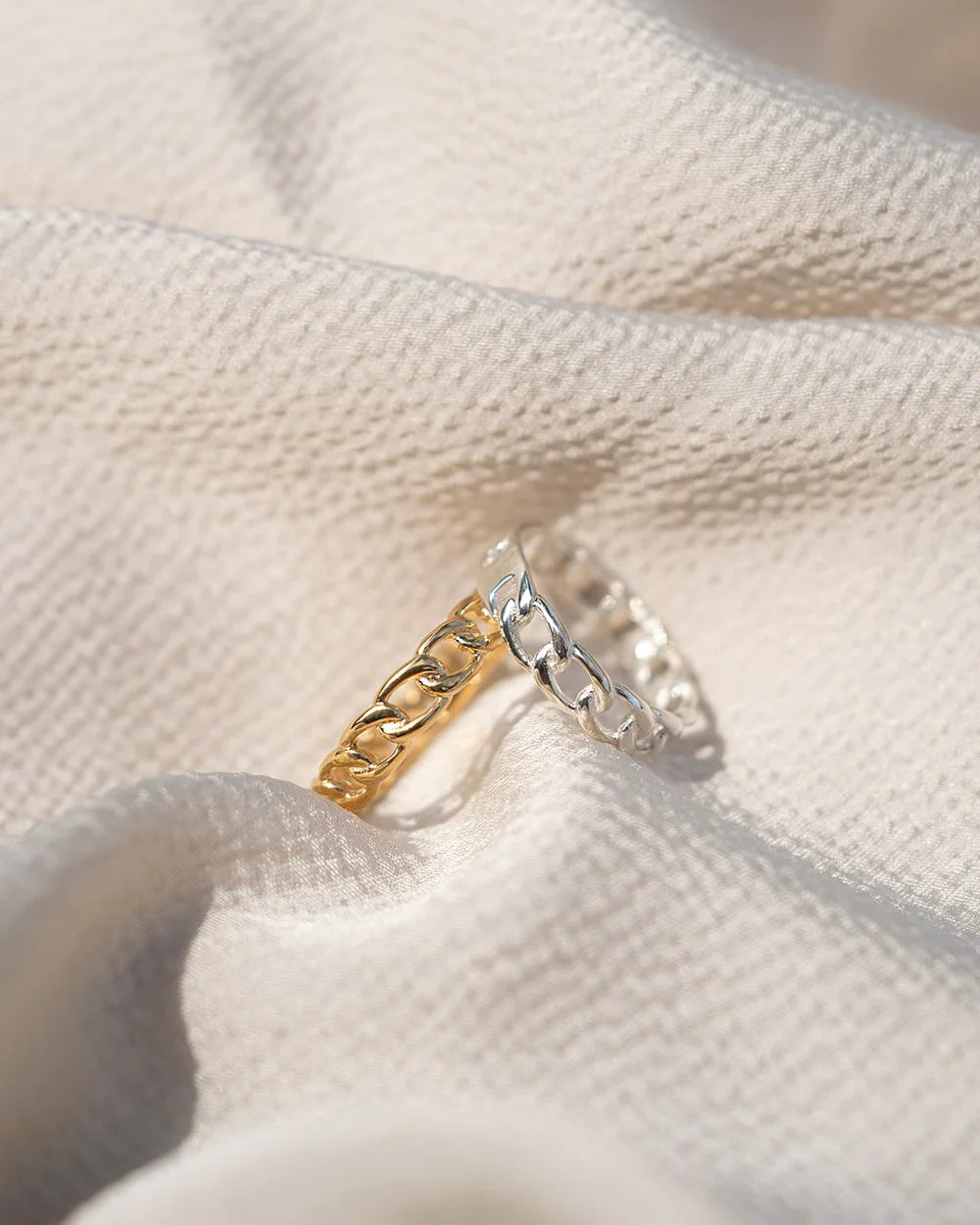 SHANE | GOLD VERMEIL LINK CHAIN RING