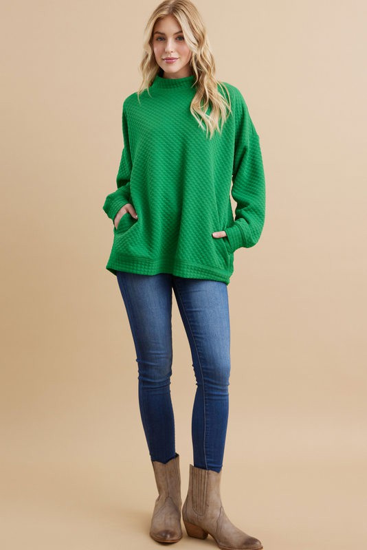 Plus size sale mock neck sweater