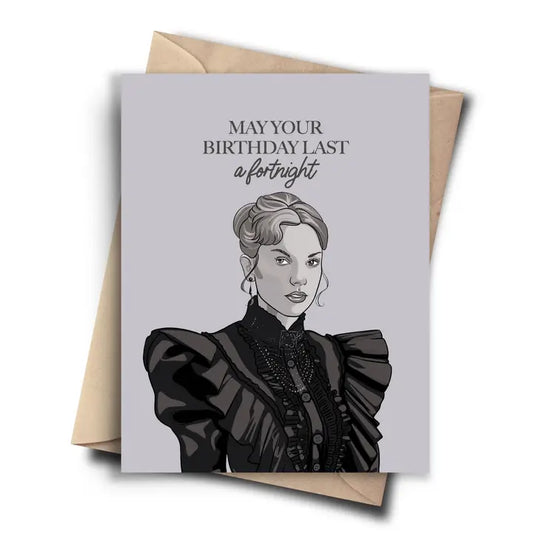 "May Your Birthday Last A Fortnight" Taylor Swift Birthday Card