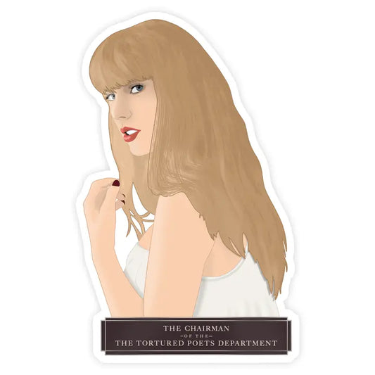 "The Chairman of the Tortured Poets Department" Taylor Swift Vinyl Sticker