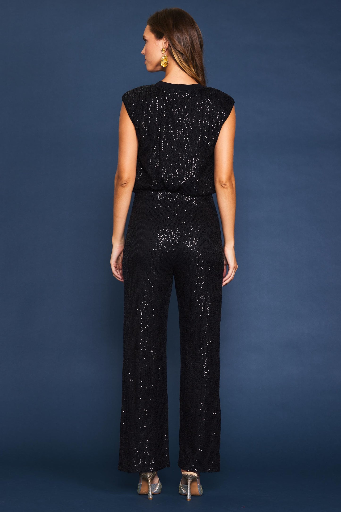 Side Zip Sequin Pants