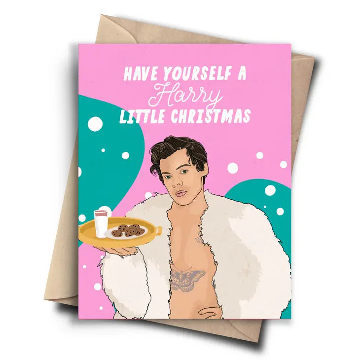 "Have Yourself a Harry Little Christmas" Harry Styles Holiday Card