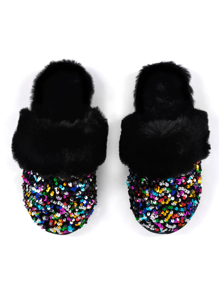 Fiesta Slippers (Black)