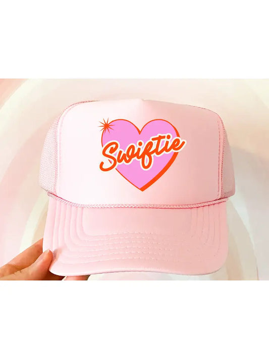 Swiftie Heart Trucker Hat (Pink - Adult)