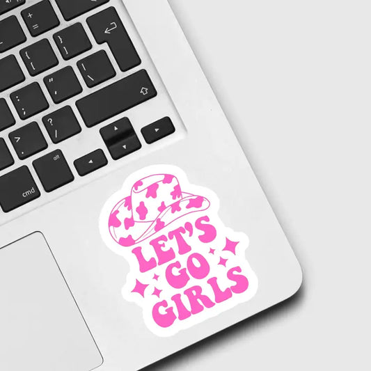 "Let's Go Girls" Vinyl Sticker (Cow Hat)