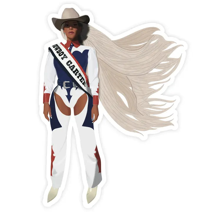 Beyonce Cowboy Carter Vinyl Sticker