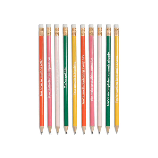 Write On! Pencil Set - Compliments (assorted set of 10)