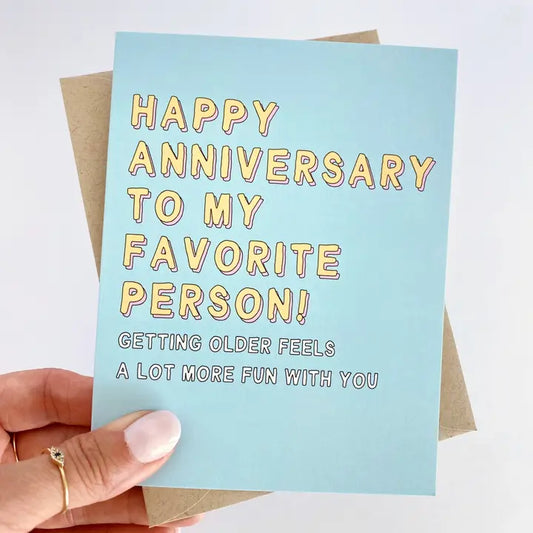 "Happy Anniversary to my Favorite Person" Anniversary Card