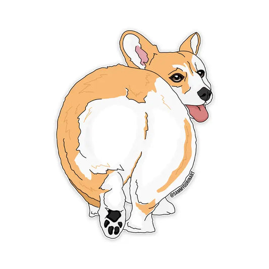 "Corgi Butt" Vinyl Sticker