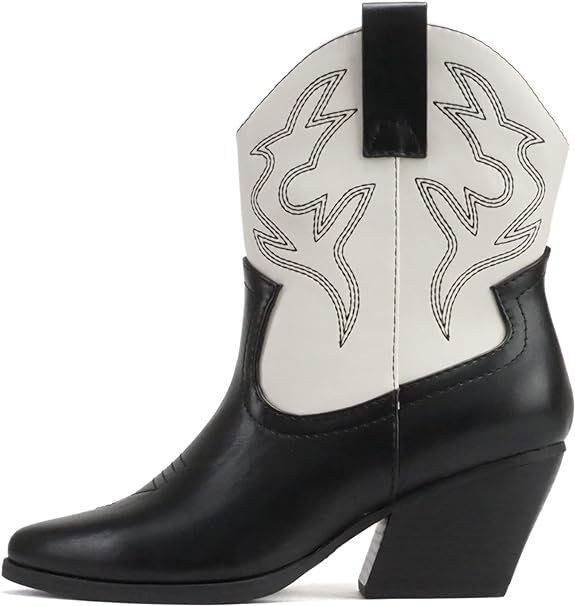 Black White Cowboy Boots