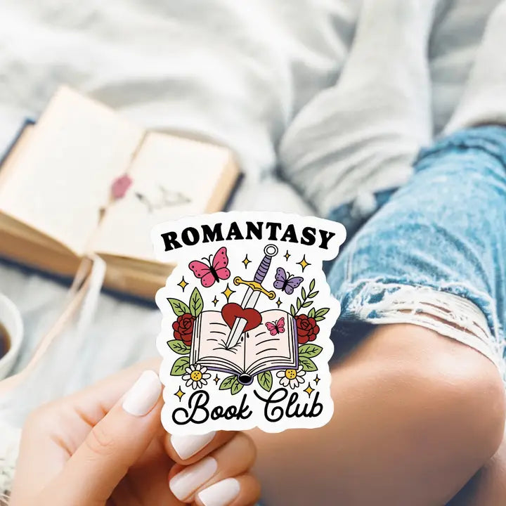 "Romantasy Book Club" Vinyl Sticker