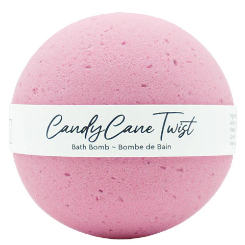 Candy Cane Twist Mini Bath Bomb - 85g