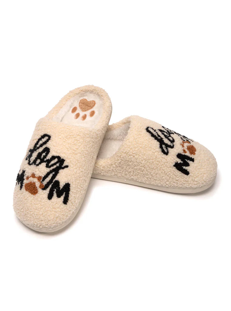 "Dog Mom" Slippers