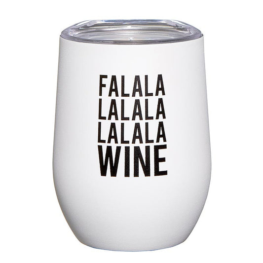 "Fa La La Wine" 12oz Wine Tumbler