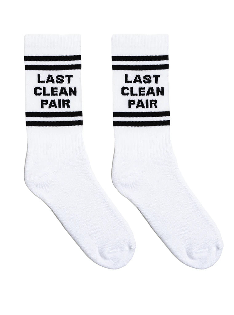 "Last Clean Pair" Classic Crew Socks