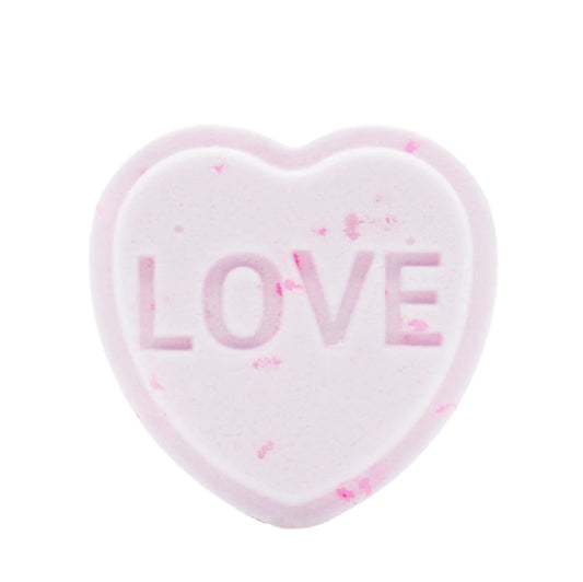 Love Potion - 75g Heart Bath Bomb (Lemon, Lime & Jasmine)