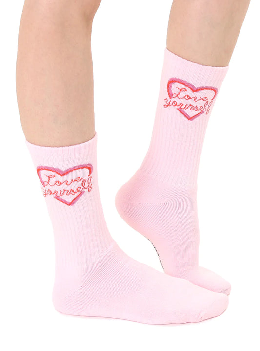 "Love Yourself" Unisex Classic Crew Socks