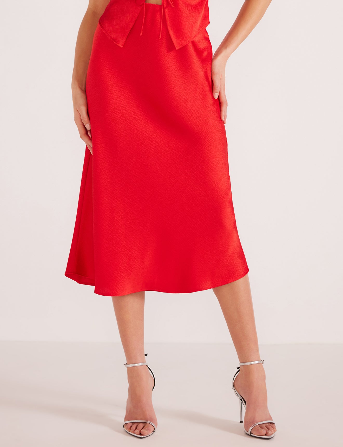 MINKPINK || Sonia Bias Slip Midi Skirt