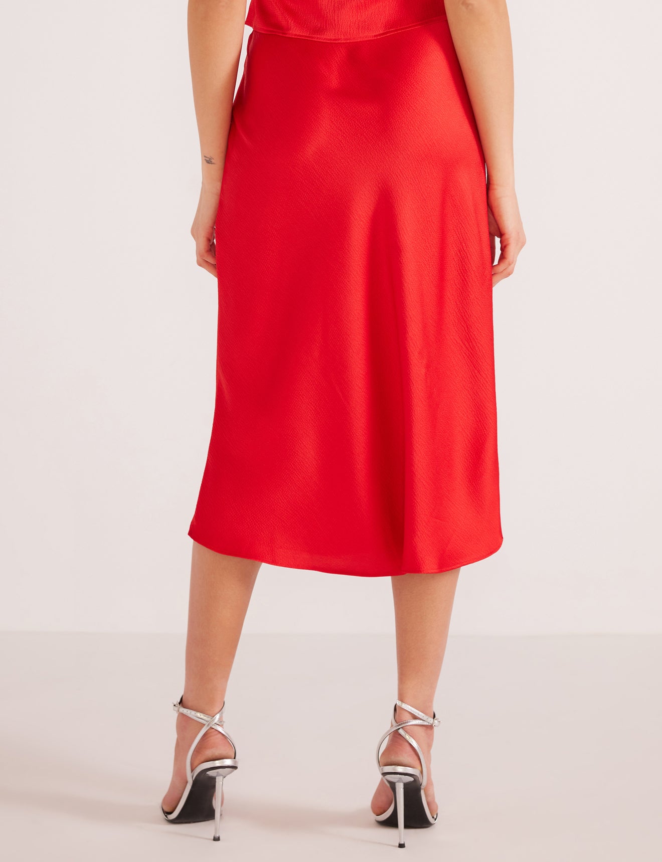 MINKPINK || Sonia Bias Slip Midi Skirt