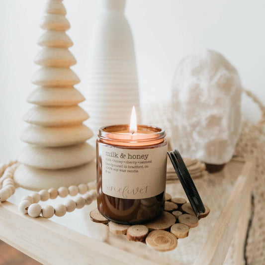 "Milk & Honey" 8oz Soy Candle