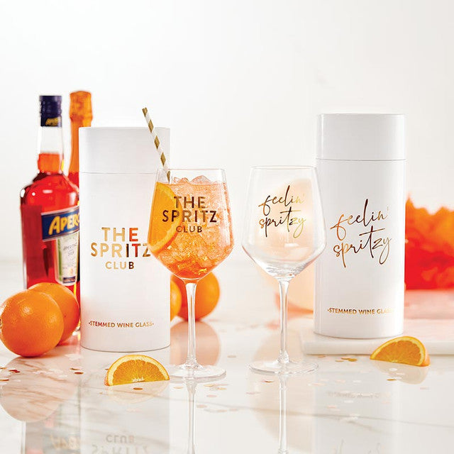 "The Spritz Club" Wine Glass