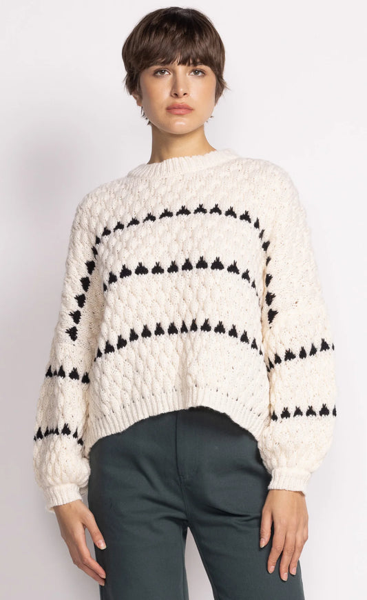 Pink Martini || Quinn Sweater (Off White)