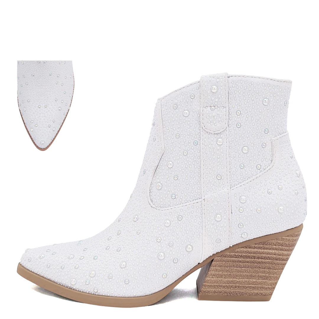 Pearl Iridescent Cowboy Boots