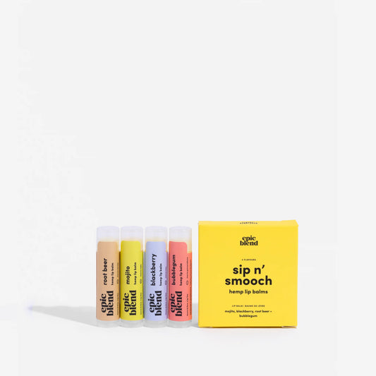 Sip n' Smooch Hemp Lip Balm 4-Pack