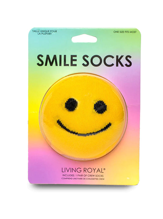 "Smile" 3D Crew Socks