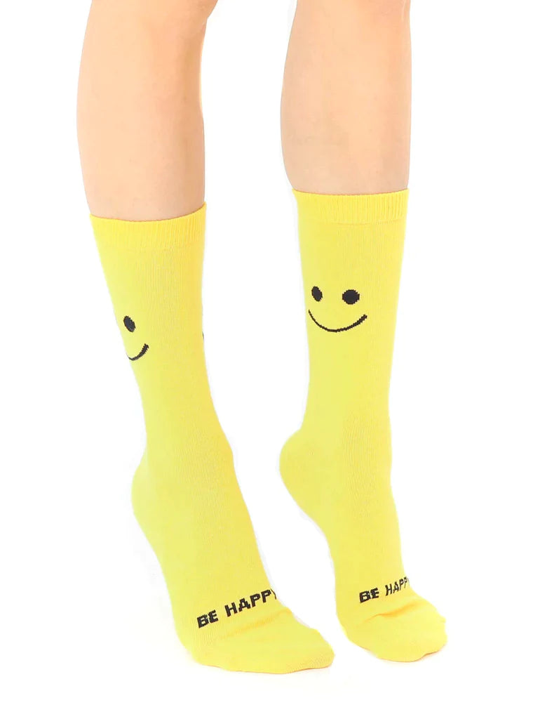 "Smile" 3D Crew Socks