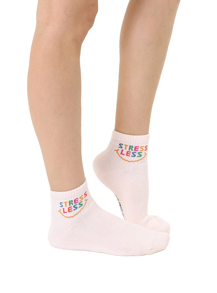 "Stress Less" Unisex Classic Ankle Socks