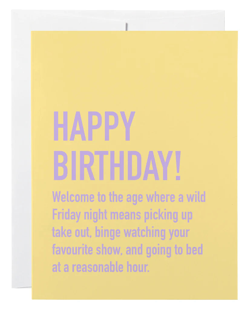 "Wild Friday Night" Birthday Card