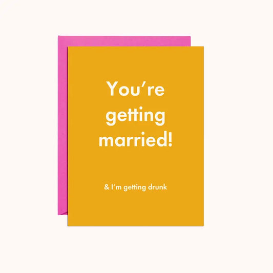 "You're Getting Married!" Wedding Card