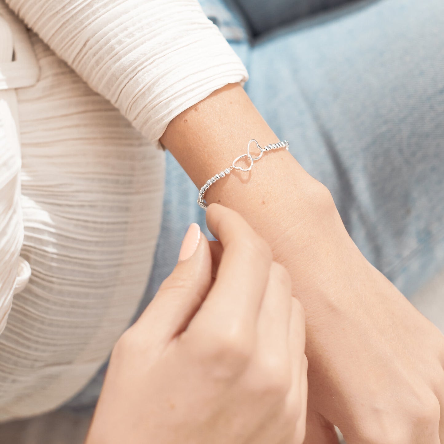 A Little "Friendship" Silver Plated Bracelet