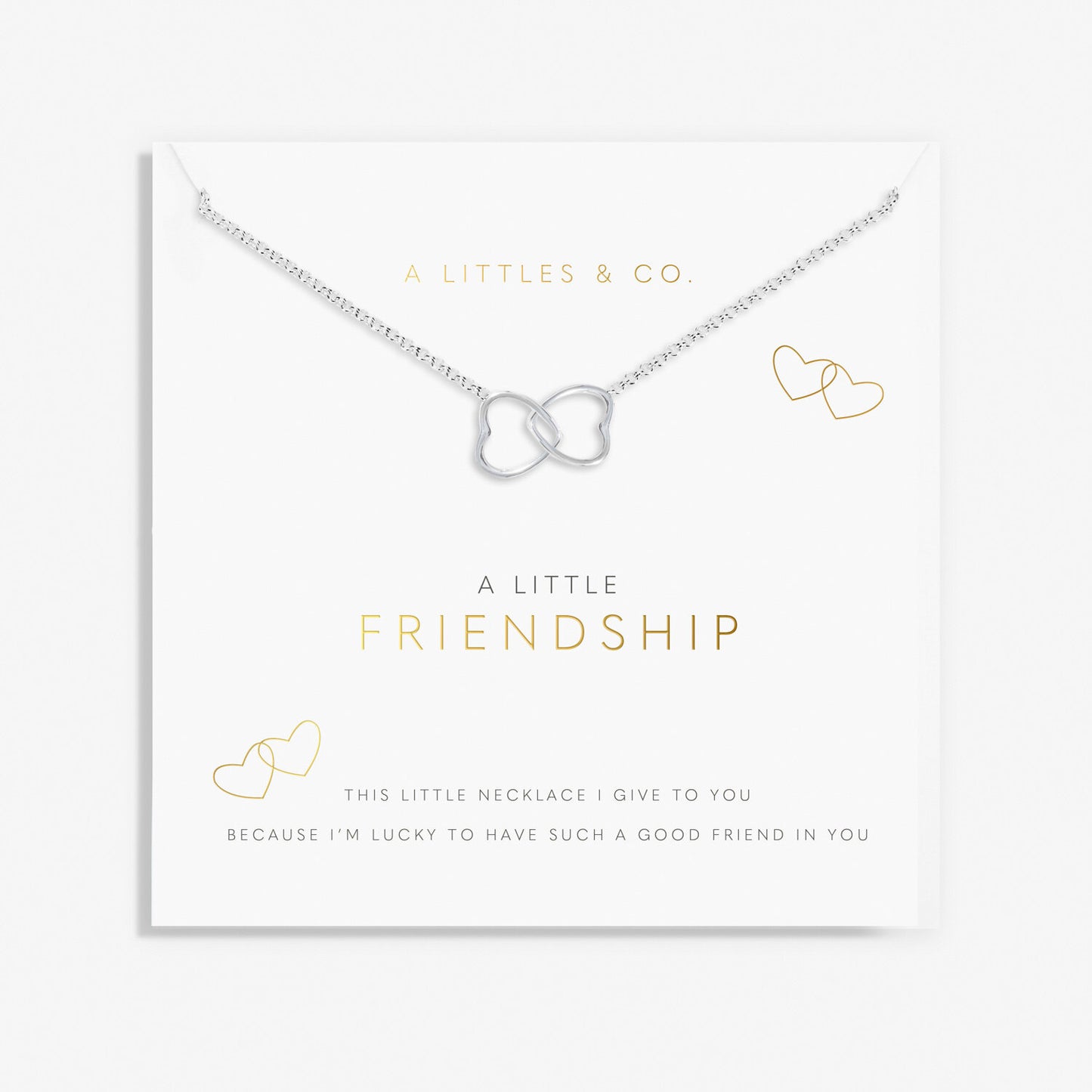 A Little "Friendship" Silver Plated Necklace