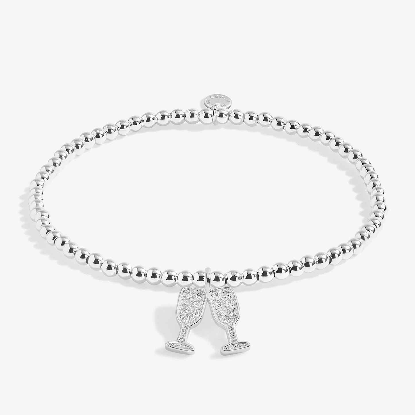 A Little Christmas Cheers Silver Plated Bracelet