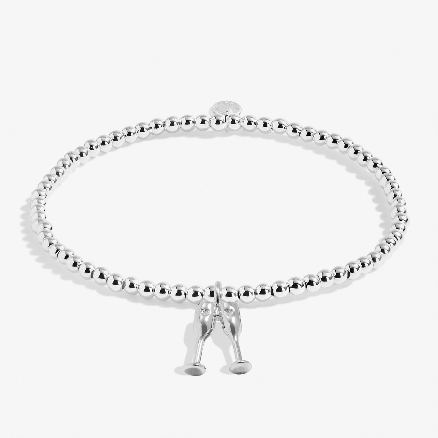 A Little "Christmas Cheers" Silver Plated Bracelet