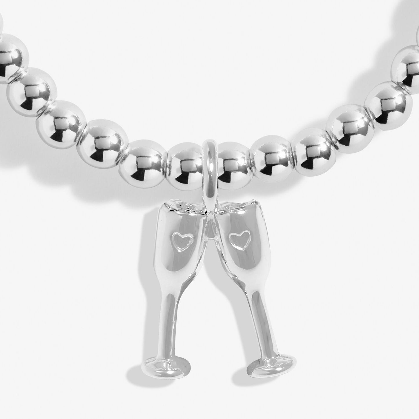 A Little "Christmas Cheers" Silver Plated Bracelet