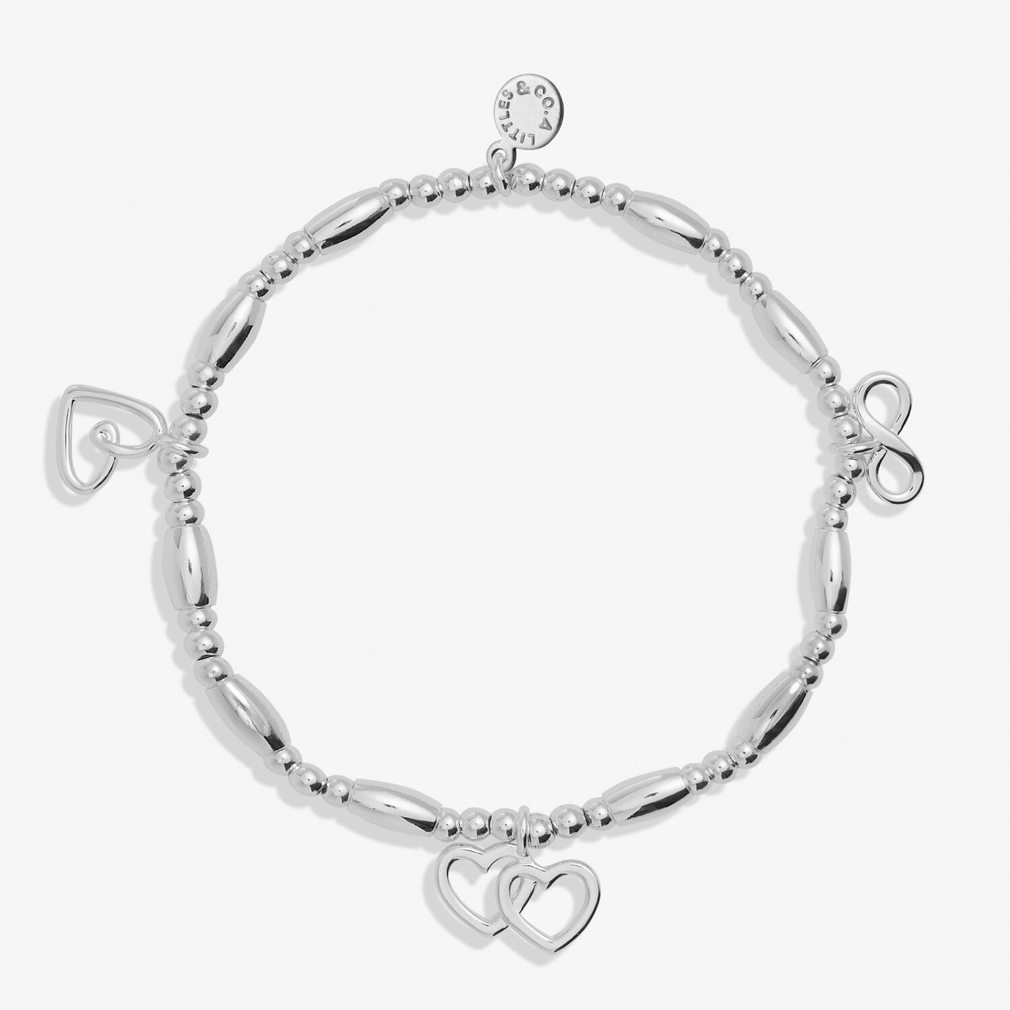 Life's a Charm "Friendship" Silver Plated Bracelet