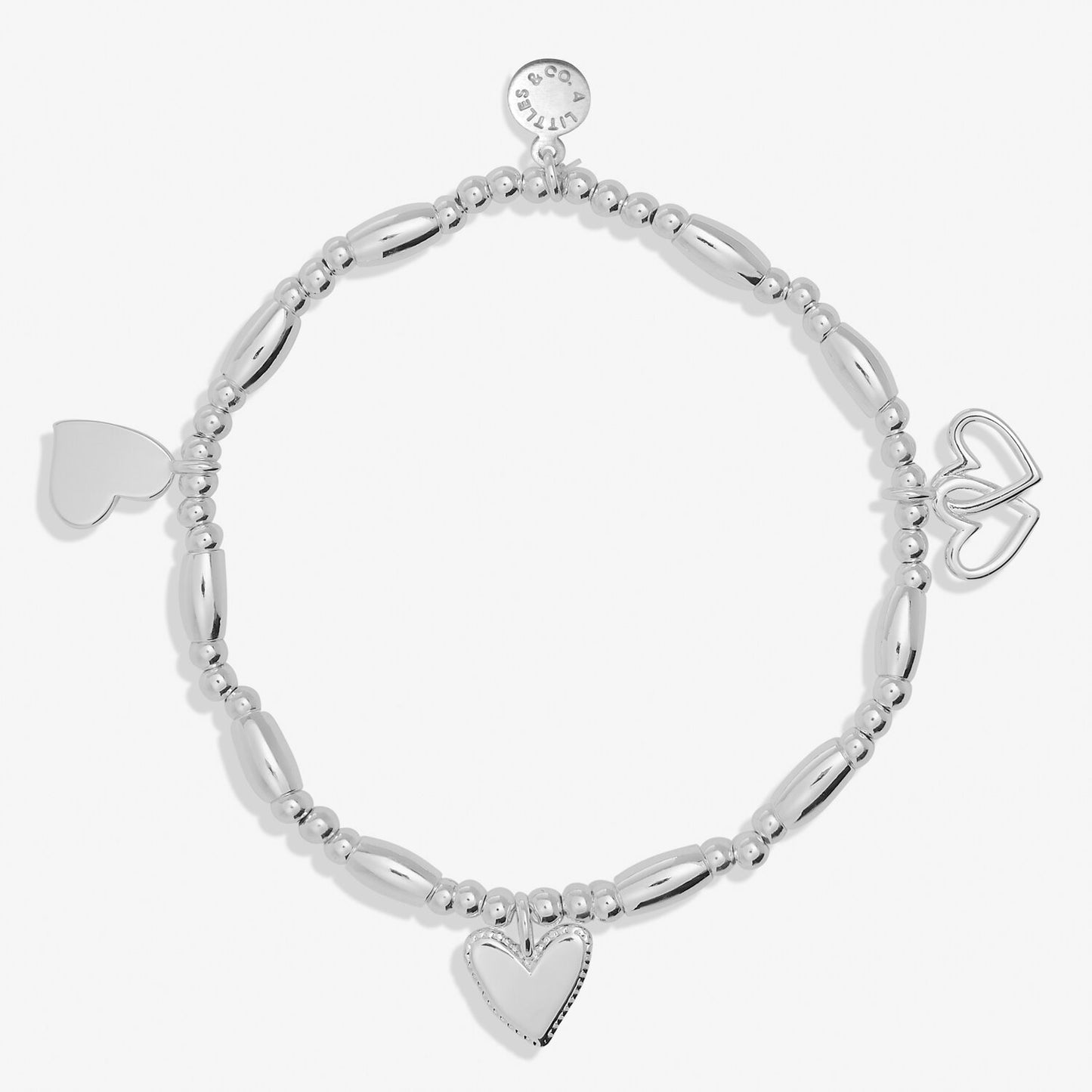 Life's a Charm "Love" Silver Plated Bracelet