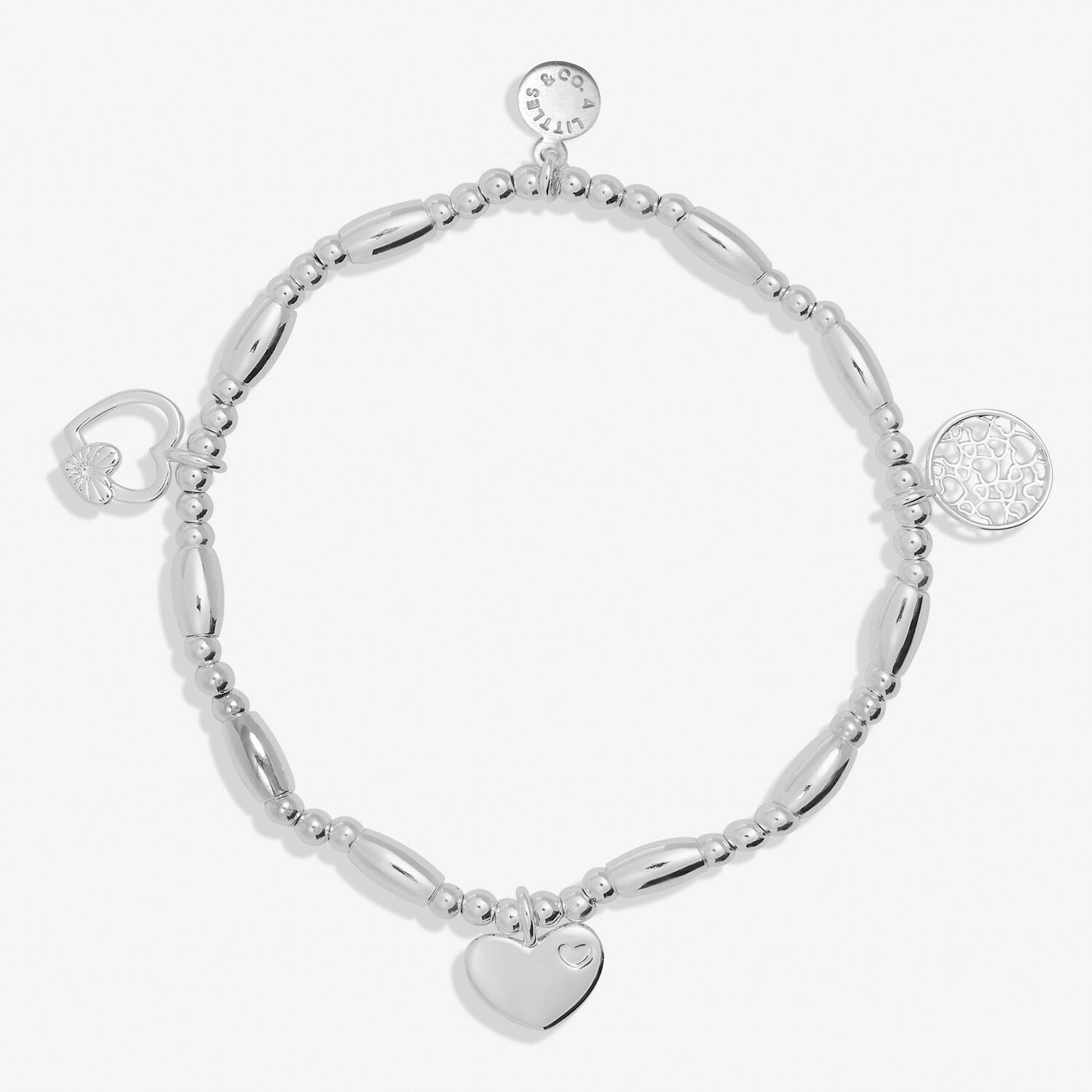 Life's a Charm "Daughter" Silver Plated Bracelet